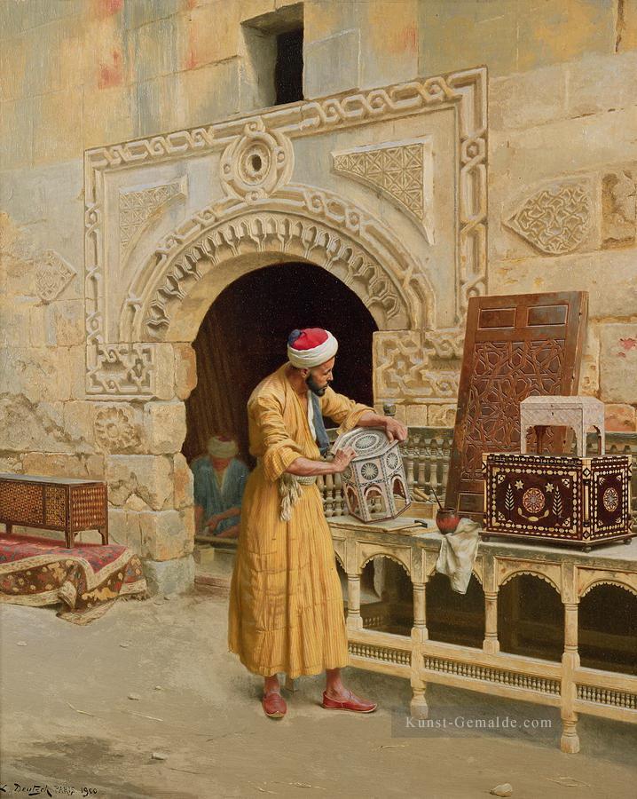 Der Möbelmacher Ludwig Deutsch Orientalismus Araber Ölgemälde